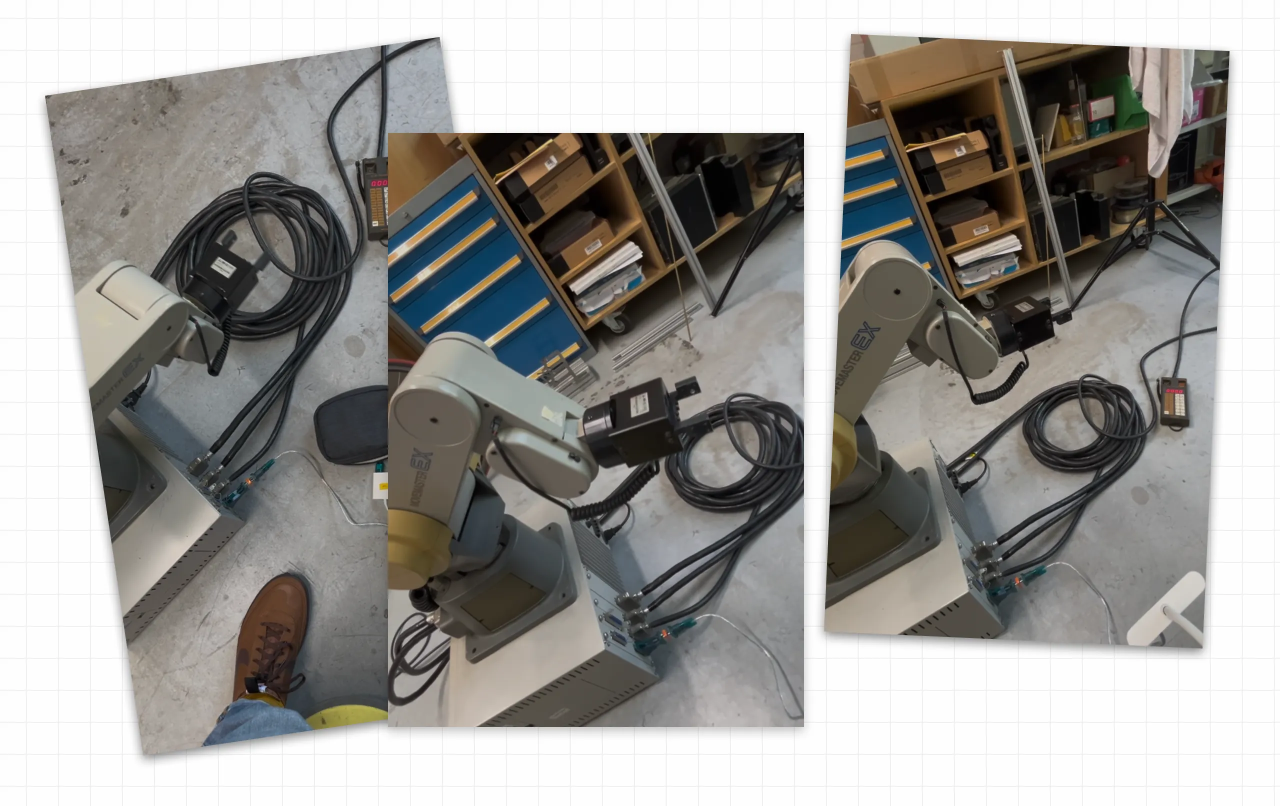 Tested on an original robot connected to a Raspberry Pi at the State Academy of Art and Design in Stuttgart.